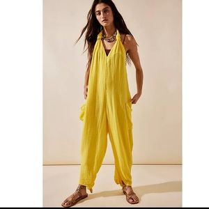 Free People Free-est Knoted Up Low Back Jumpsuit